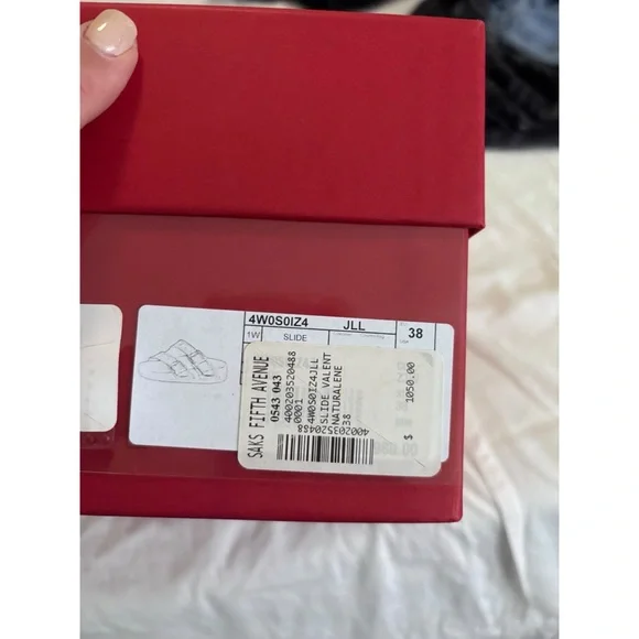 ♥️SOLD!! Valentino FUSSFRIEND SLIDE SANDAL IN TOILE ICONOGRAPHE FABRIC size 38 - Picture 8 of 8